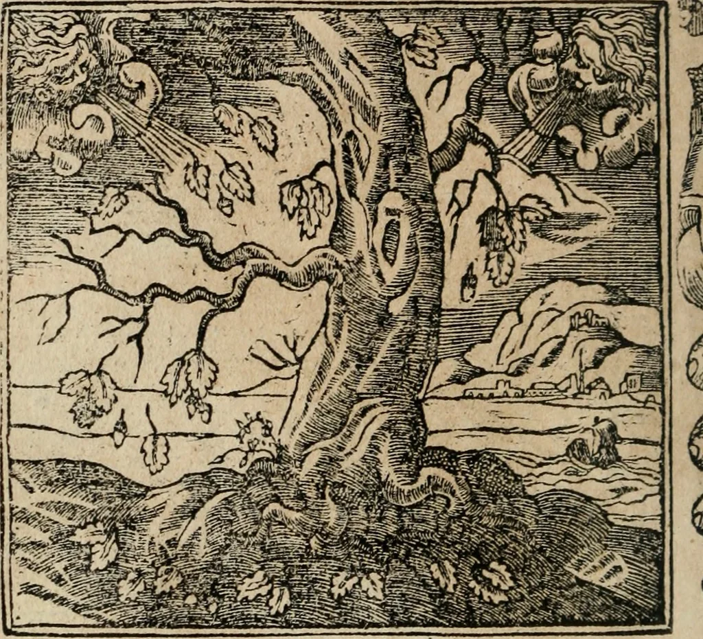 An illustration from Emblemata Andreae Alciati ..., 1548, leaf 47