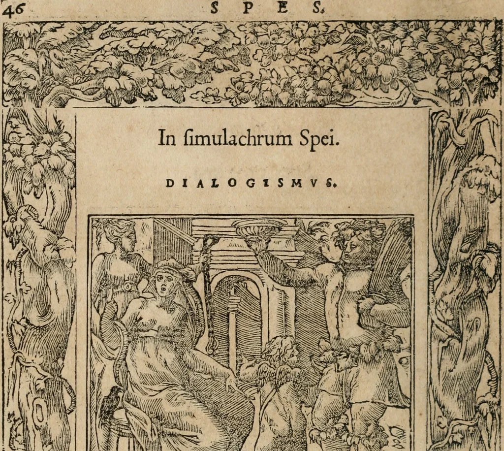 An illustration from Emblemata Andreae Alciati ..., 1548, leaf 49