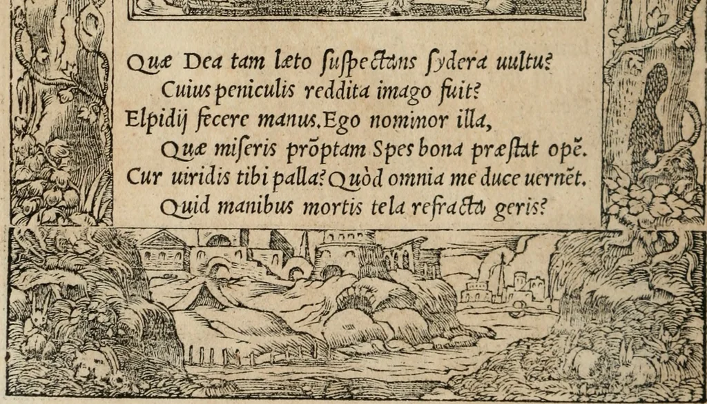 An illustration from Emblemata Andreae Alciati ..., 1548, leaf 49