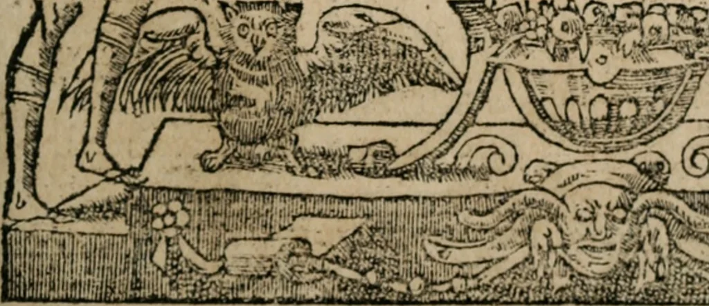 An illustration from Emblemata Andreae Alciati ..., 1548, leaf 50