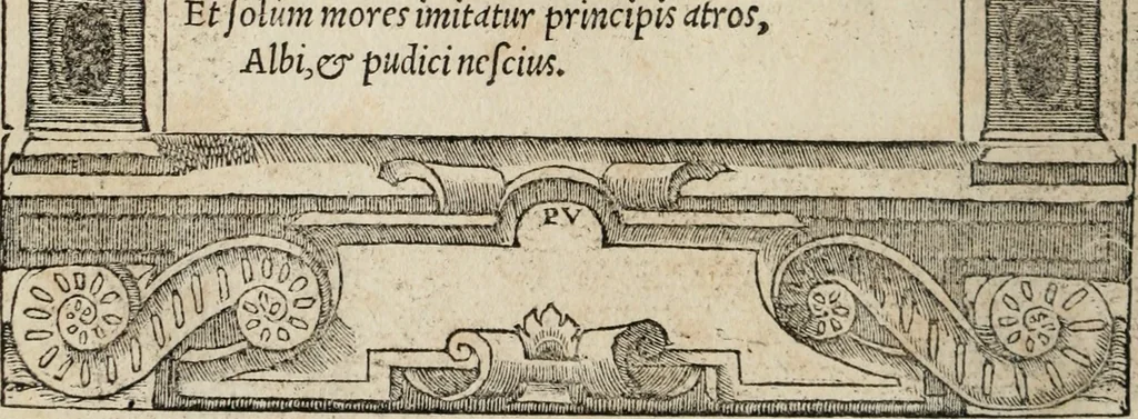 An illustration from Emblemata Andreae Alciati ..., 1548, leaf 55