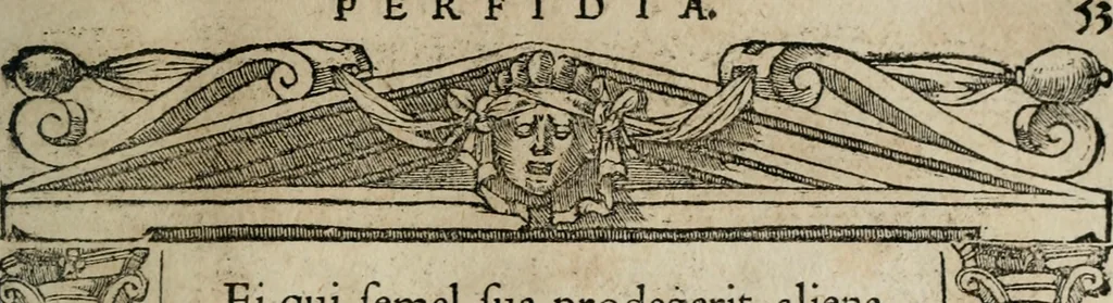 An illustration from Emblemata Andreae Alciati ..., 1548, leaf 56