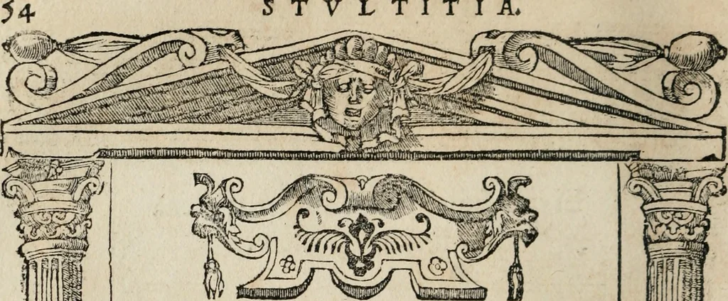 An illustration from Emblemata Andreae Alciati ..., 1548, leaf 57