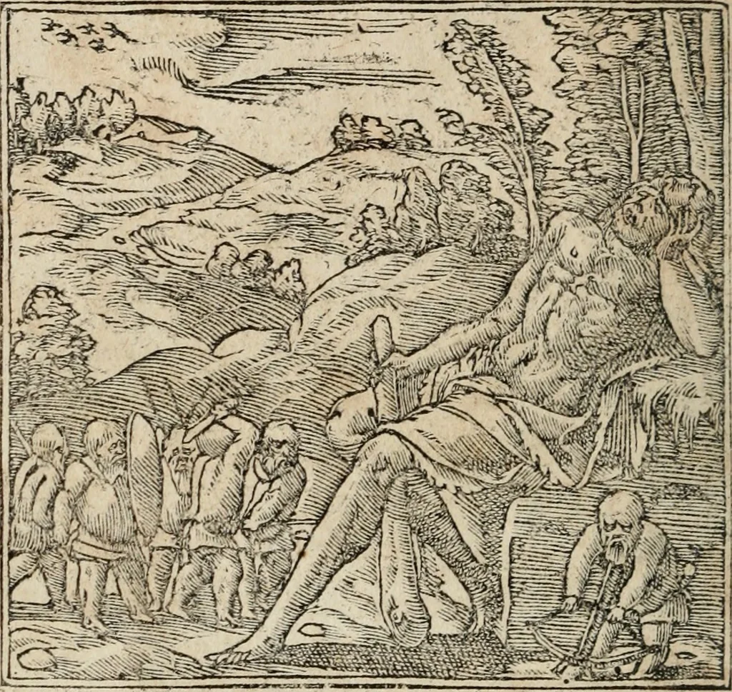 An illustration from Emblemata Andreae Alciati ..., 1548, leaf 59