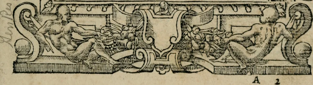 An illustration from Emblemata Andreae Alciati ..., 1548, leaf 6