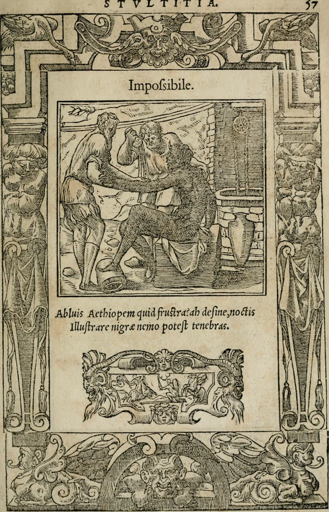 An illustration from Emblemata Andreae Alciati ..., 1548, leaf 60