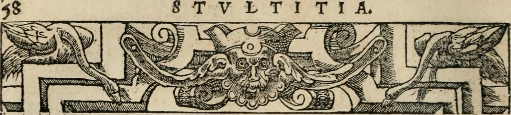 An illustration from Emblemata Andreae Alciati ..., 1548, leaf 61