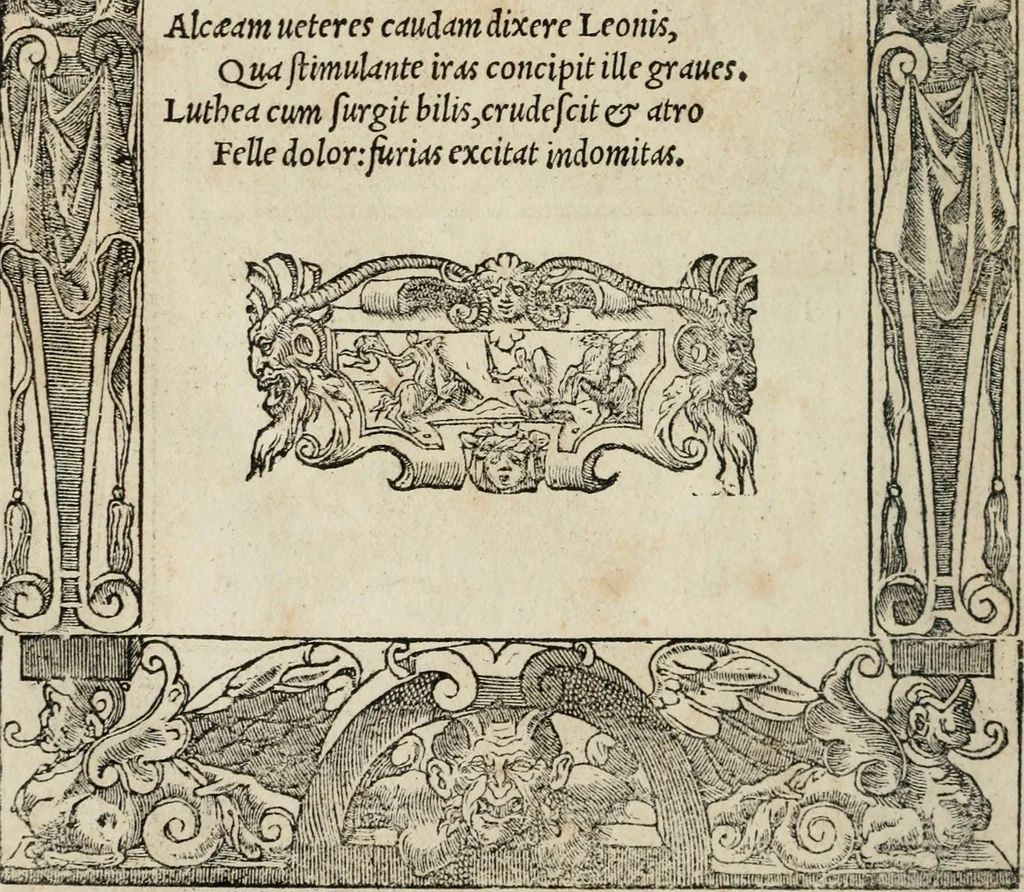 An illustration from Emblemata Andreae Alciati ..., 1548, leaf 61