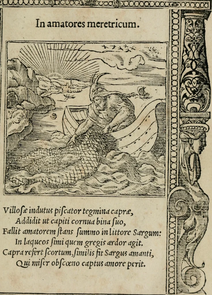 An illustration from Emblemata Andreae Alciati ..., 1548, leaf 66