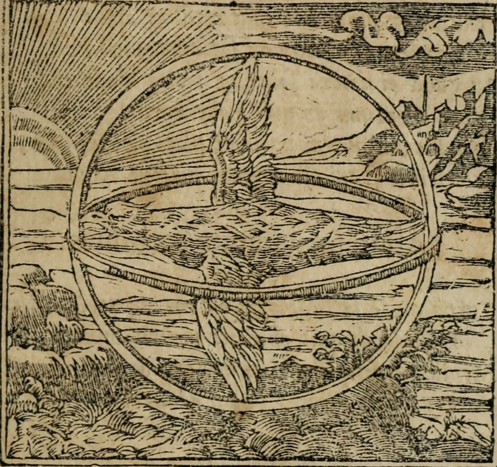An illustration from Emblemata Andreae Alciati ..., 1548, leaf 68