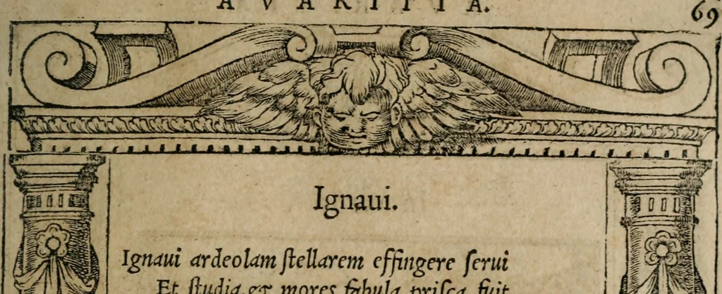 An illustration from Emblemata Andreae Alciati ..., 1548, leaf 72