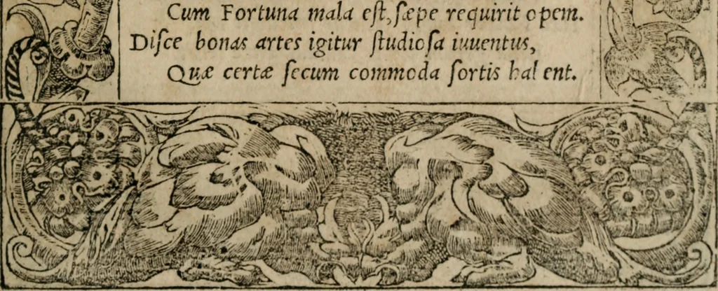 An illustration from Emblemata Andreae Alciati ..., 1548, leaf 82