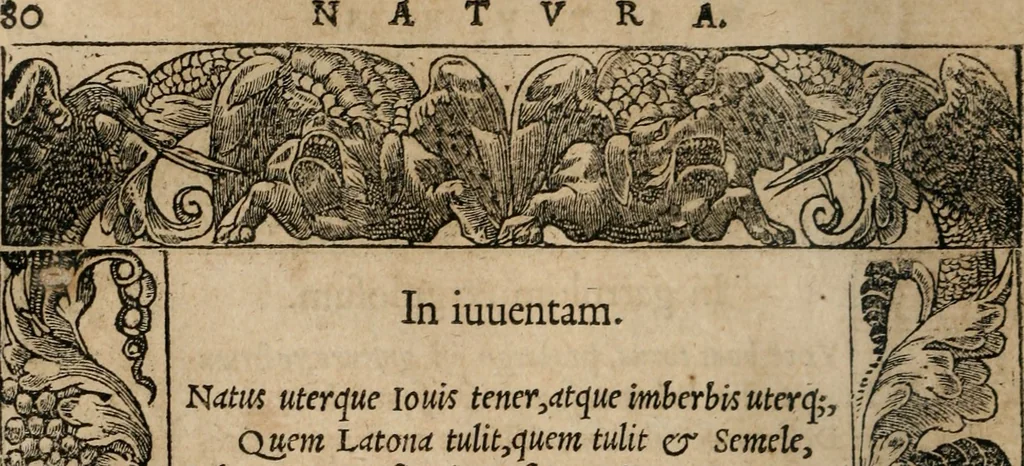 An illustration from Emblemata Andreae Alciati ..., 1548, leaf 83