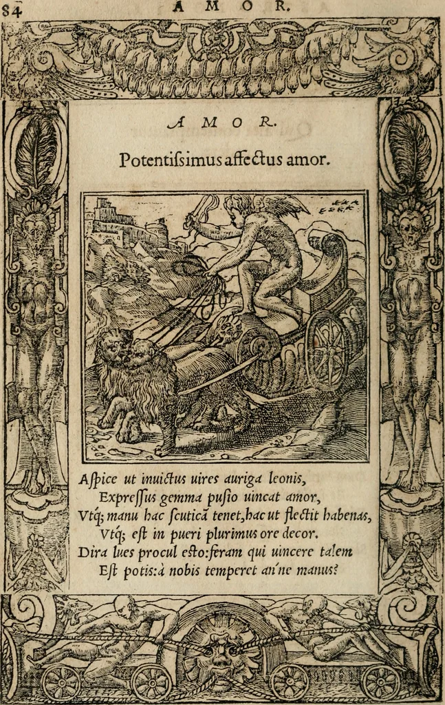 An illustration from Emblemata Andreae Alciati ..., 1548, leaf 87