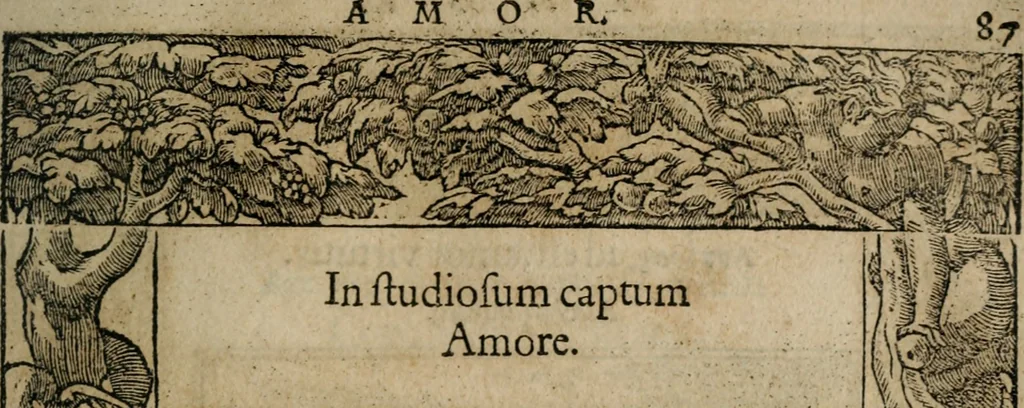 An illustration from Emblemata Andreae Alciati ..., 1548, leaf 90