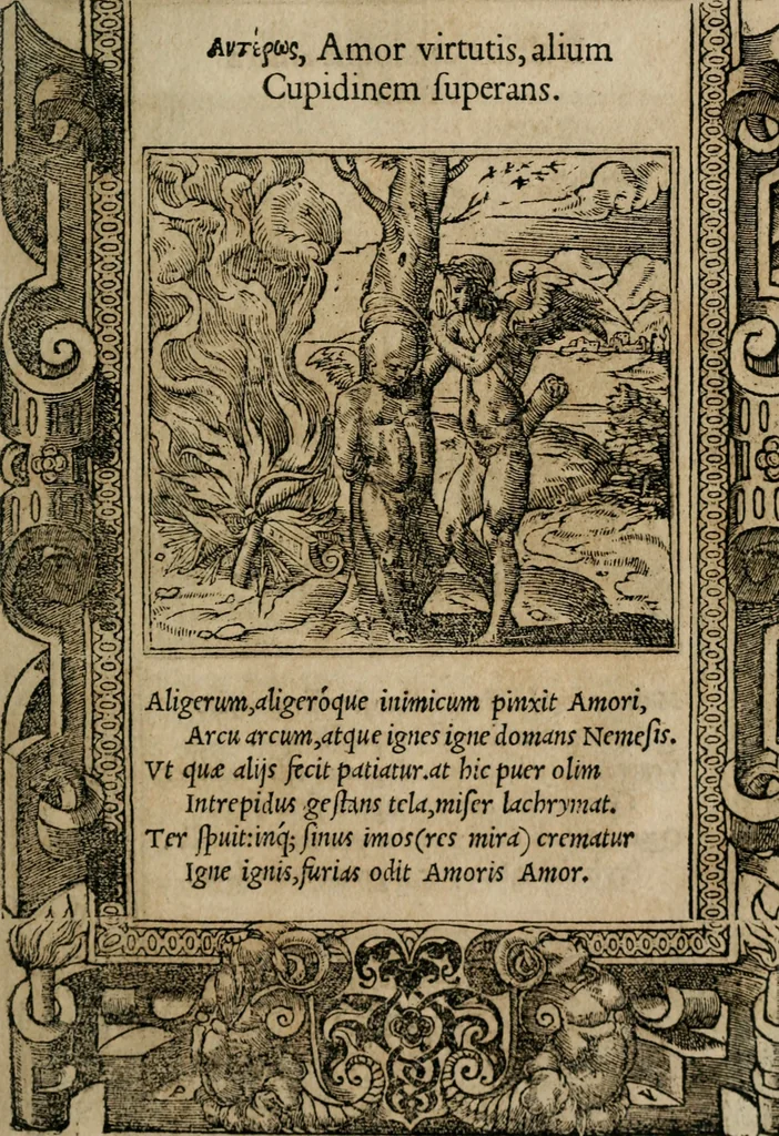 An illustration from Emblemata Andreae Alciati ..., 1548, leaf 92