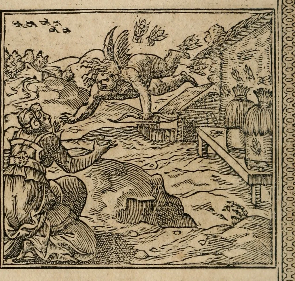 An illustration from Emblemata Andreae Alciati ..., 1548, leaf 93