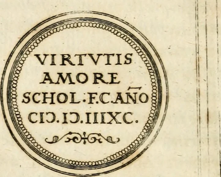 An illustration from Emblemata anniversaria Academiae Altorfinae : stvdiorvm ivventvtis exercitandorvm cavsa proposita et variorvm orationibvs exposita, 1597, leaf 115