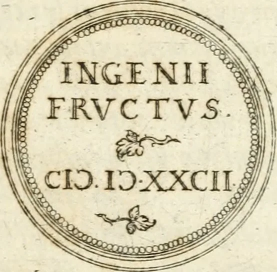 An illustration from Emblemata anniversaria Academiae Altorfinae : stvdiorvm ivventvtis exercitandorvm cavsa proposita et variorvm orationibvs exposita, 1597, leaf 16