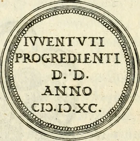 An illustration from Emblemata anniversaria Academiae Altorfinae : stvdiorvm ivventvtis exercitandorvm cavsa proposita et variorvm orationibvs exposita, 1597, leaf 163