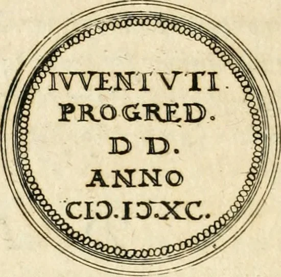 An illustration from Emblemata anniversaria Academiae Altorfinae : stvdiorvm ivventvtis exercitandorvm cavsa proposita et variorvm orationibvs exposita, 1597, leaf 175