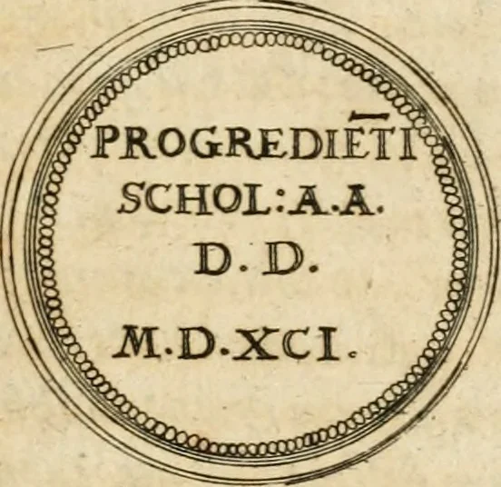 An illustration from Emblemata anniversaria Academiae Altorfinae : stvdiorvm ivventvtis exercitandorvm cavsa proposita et variorvm orationibvs exposita, 1597, leaf 192