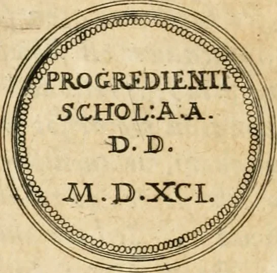 An illustration from Emblemata anniversaria Academiae Altorfinae : stvdiorvm ivventvtis exercitandorvm cavsa proposita et variorvm orationibvs exposita, 1597, leaf 201