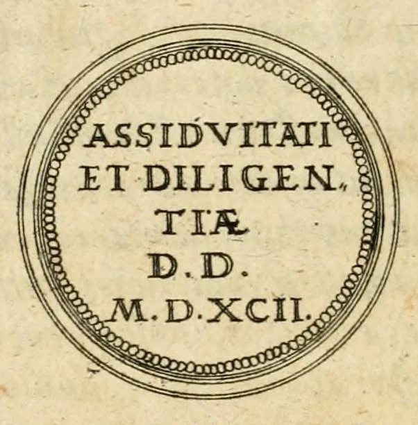 An illustration from Emblemata anniversaria Academiae Altorfinae : stvdiorvm ivventvtis exercitandorvm cavsa proposita et variorvm orationibvs exposita, 1597, leaf 222