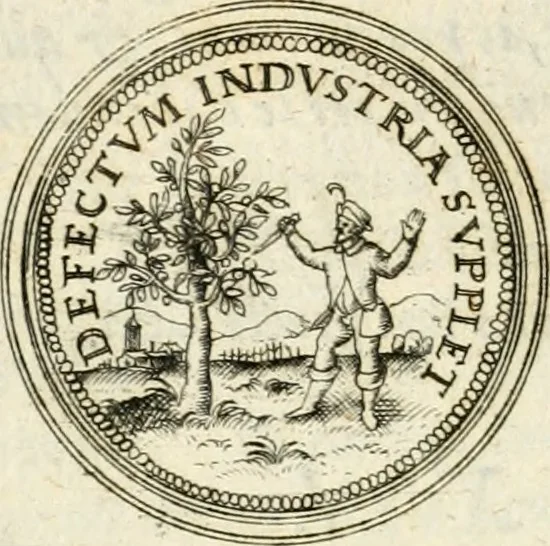 An illustration from Emblemata anniversaria Academiae Altorfinae : stvdiorvm ivventvtis exercitandorvm cavsa proposita et variorvm orationibvs exposita, 1597, leaf 259