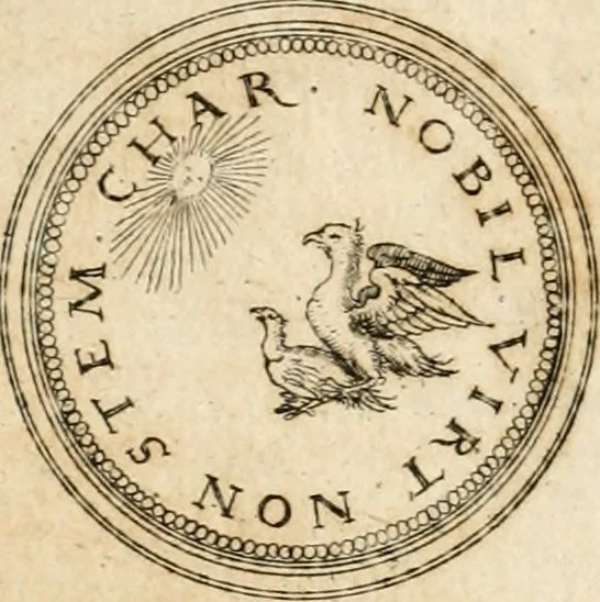 An illustration from Emblemata anniversaria Academiae Altorfinae : stvdiorvm ivventvtis exercitandorvm cavsa proposita et variorvm orationibvs exposita, 1597, leaf 27