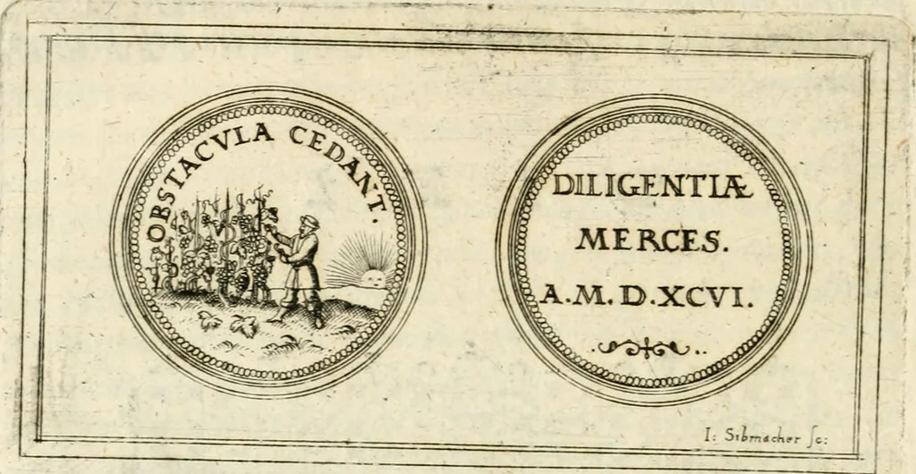 An illustration from Emblemata anniversaria Academiae Altorfinae : stvdiorvm ivventvtis exercitandorvm cavsa proposita et variorvm orationibvs exposita, 1597, leaf 301