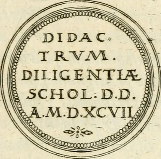 An illustration from Emblemata anniversaria Academiae Altorfinae : stvdiorvm ivventvtis exercitandorvm cavsa proposita et variorvm orationibvs exposita, 1597, leaf 312