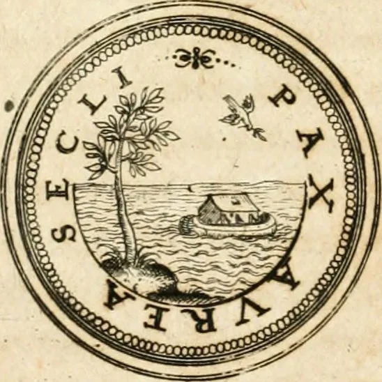 An illustration from Emblemata anniversaria Academiae Altorfinae : stvdiorvm ivventvtis exercitandorvm cavsa proposita et variorvm orationibvs exposita, 1597, leaf 45
