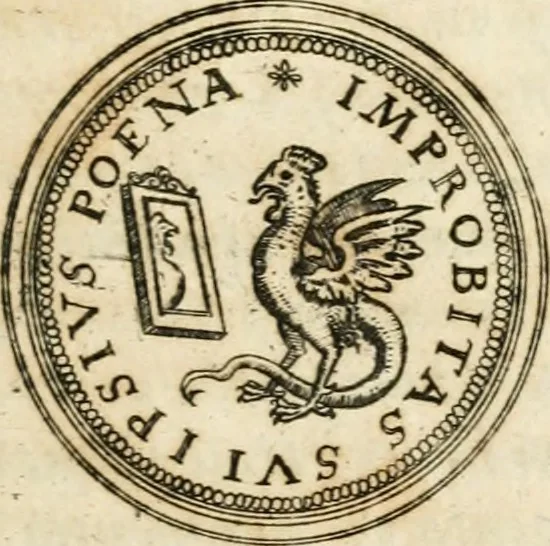 An illustration from Emblemata anniversaria Academiae Altorfinae : stvdiorvm ivventvtis exercitandorvm cavsa proposita et variorvm orationibvs exposita, 1597, leaf 48