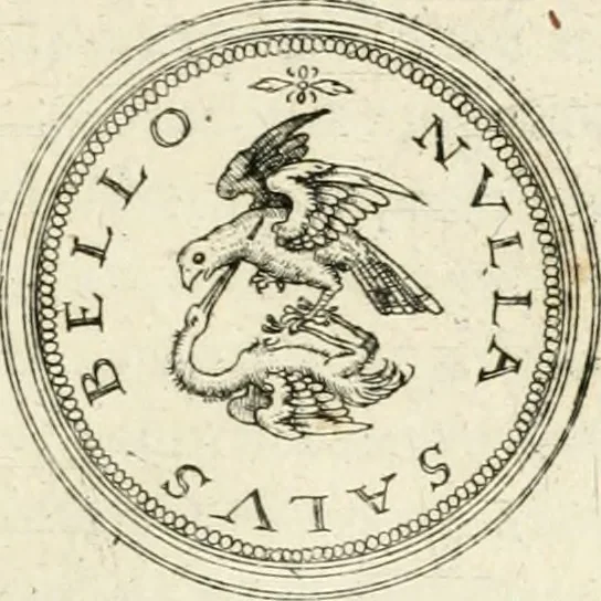 An illustration from Emblemata anniversaria Academiae Altorfinae : stvdiorvm ivventvtis exercitandorvm cavsa proposita et variorvm orationibvs exposita, 1597, leaf 60
