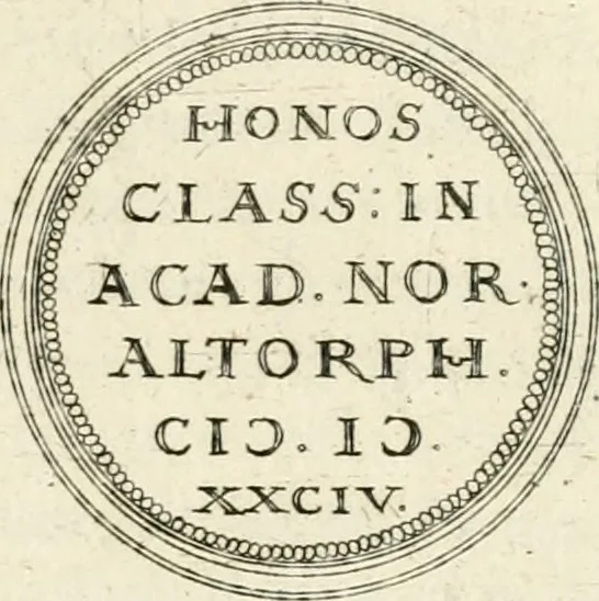An illustration from Emblemata anniversaria Academiae Altorfinae : stvdiorvm ivventvtis exercitandorvm cavsa proposita et variorvm orationibvs exposita, 1597, leaf 60