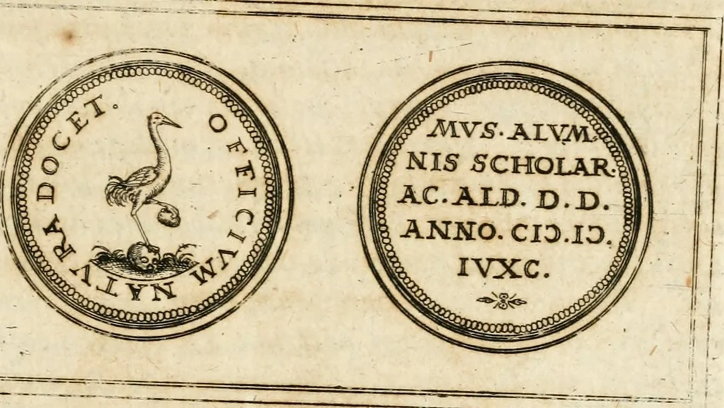 An illustration from Emblemata anniversaria Academiae Altorfinae : stvdiorvm ivventvtis exercitandorvm cavsa proposita et variorvm orationibvs exposita, 1597, leaf 90