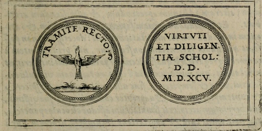 An illustration from Emblemata anniversaria Academiae Altorfinae : studiorum iuventutis exercitandorum causa proposita et variorum orationibus exposita, 1597, leaf 284