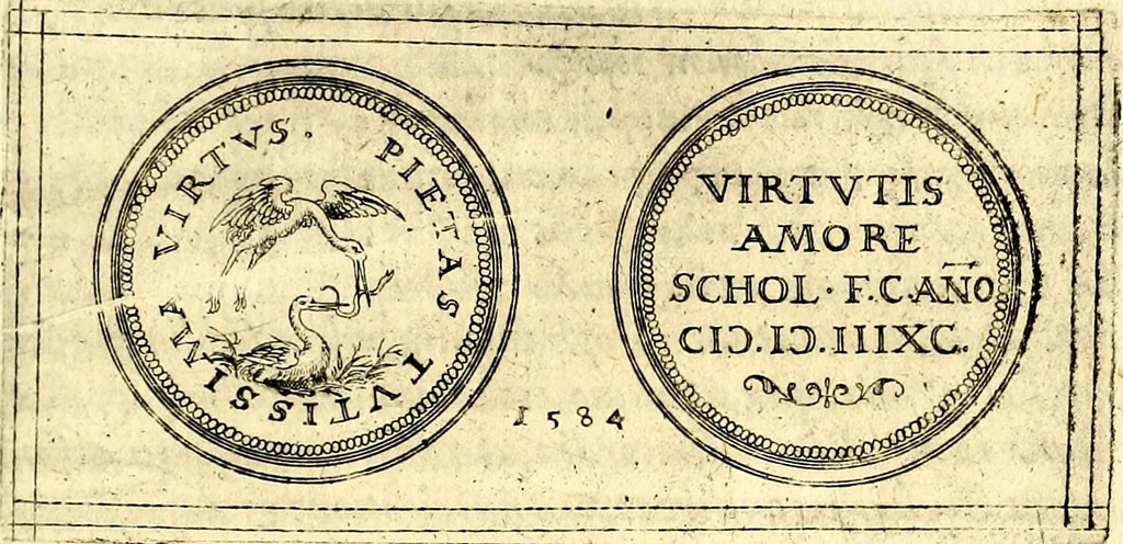 An illustration from Emblemata anniversaria Academiae Noribergensis, qvae est Altorffii: stvdiorum juventutis exercitandorum caussâ inde ab ann. Christi CD D LXXVII usq; ad annum CD D CXVI proposita; oratiunculis eruditis & nervosis in panegyribus academicis explicata, 1617, leaf 148