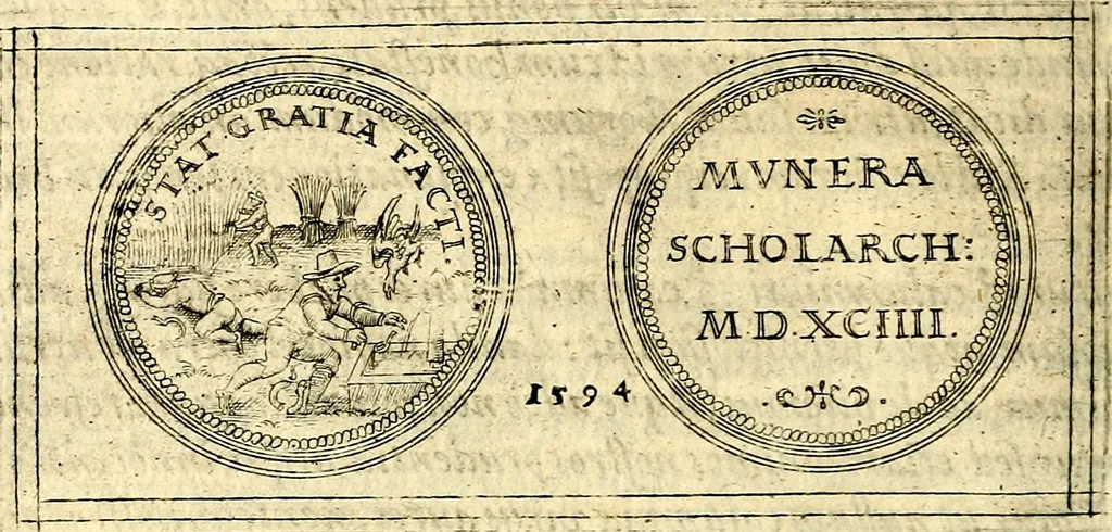 An illustration from Emblemata anniversaria Academiae Noribergensis, qvae est Altorffii: stvdiorum juventutis exercitandorum caussâ inde ab ann. Christi CD D LXXVII usq; ad annum CD D CXVI proposita; oratiunculis eruditis & nervosis in panegyribus academicis explicata, 1617, leaf 253