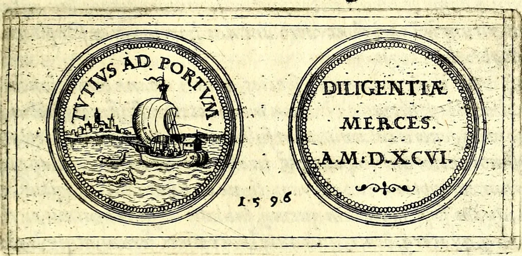 An illustration from Emblemata anniversaria Academiae Noribergensis, qvae est Altorffii: stvdiorum juventutis exercitandorum caussâ inde ab ann. Christi CD D LXXVII usq; ad annum CD D CXVI proposita; oratiunculis eruditis & nervosis in panegyribus academicis explicata, 1617, leaf 286