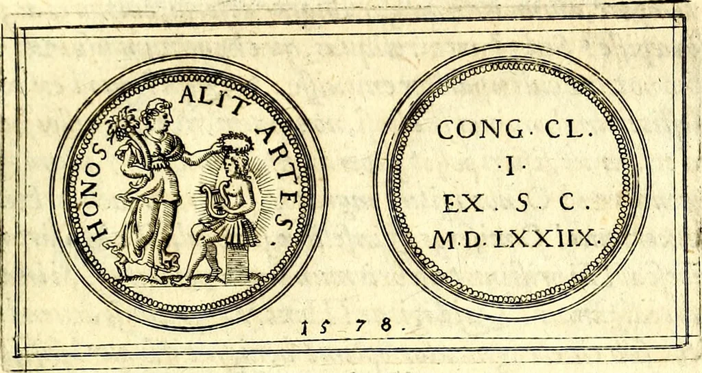An illustration from Emblemata anniversaria Academiae Noribergensis, qvae est Altorffii: stvdiorum juventutis exercitandorum caussâ inde ab ann. Christi CD D LXXVII usq; ad annum CD D CXVI proposita; oratiunculis eruditis & nervosis in panegyribus academicis explicata, 1617, leaf 32