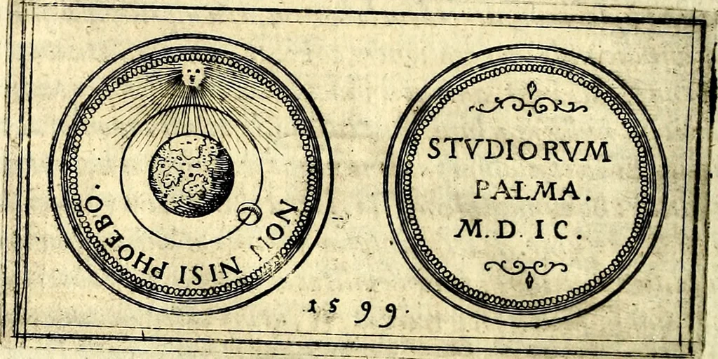 An illustration from Emblemata anniversaria Academiae Noribergensis, qvae est Altorffii: stvdiorum juventutis exercitandorum caussâ inde ab ann. Christi CD D LXXVII usq; ad annum CD D CXVI proposita; oratiunculis eruditis & nervosis in panegyribus academicis explicata, 1617, leaf 331