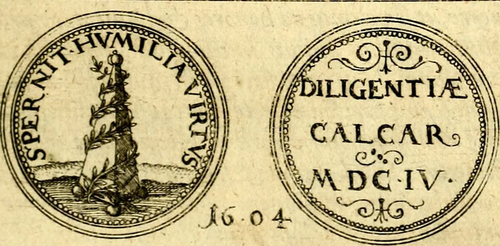 An illustration from Emblemata anniversaria Academiae Noribergensis, qvae est Altorffii: stvdiorum juventutis exercitandorum caussâ inde ab ann. Christi CD D LXXVII usq; ad annum CD D CXVI proposita; oratiunculis eruditis & nervosis in panegyribus academicis explicata, 1617, leaf 388