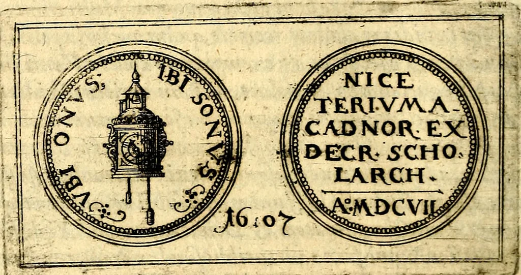 An illustration from Emblemata anniversaria Academiae Noribergensis, qvae est Altorffii: stvdiorum juventutis exercitandorum caussâ inde ab ann. Christi CD D LXXVII usq; ad annum CD D CXVI proposita; oratiunculis eruditis & nervosis in panegyribus academicis explicata, 1617, leaf 429
