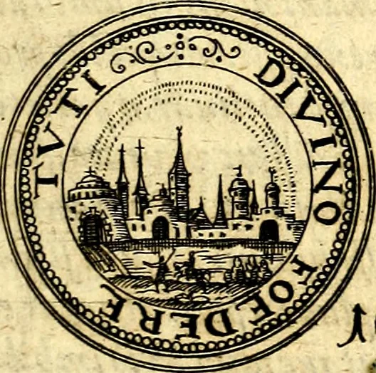 An illustration from Emblemata anniversaria Academiae Noribergensis, qvae est Altorffii: stvdiorum juventutis exercitandorum caussâ inde ab ann. Christi CD D LXXVII usq; ad annum CD D CXVI proposita; oratiunculis eruditis & nervosis in panegyribus academicis explicata, 1617, leaf 468