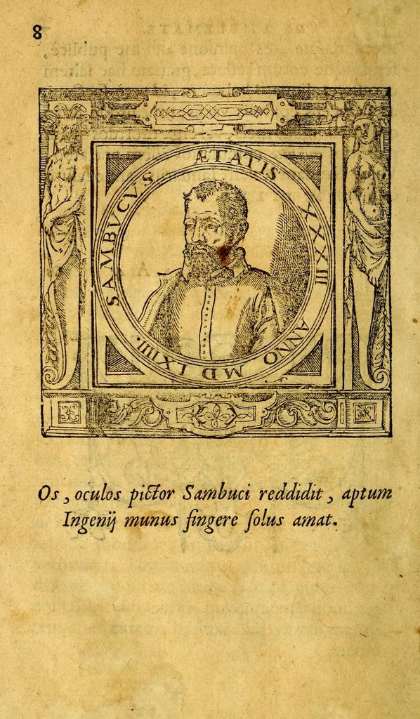 An illustration from Emblemata : cum aliquot nummis antiqui operis, 1564, leaf 12