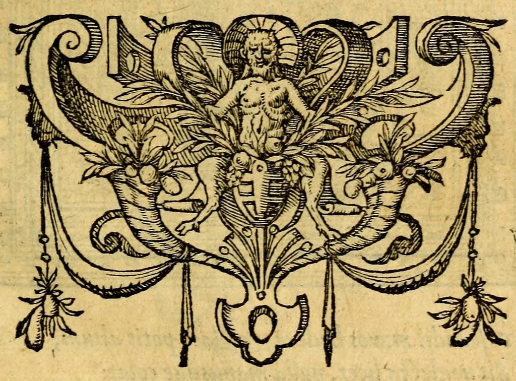 An illustration from Emblemata : cum aliquot nummis antiqui operis, 1564, leaf 143