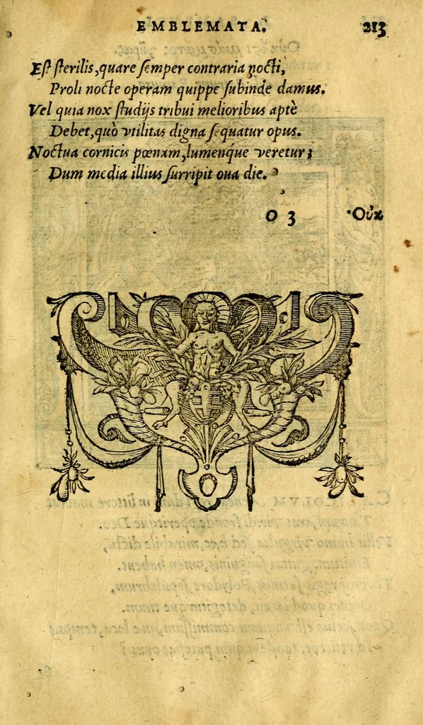 An illustration from Emblemata : cum aliquot nummis antiqui operis, 1564, leaf 217