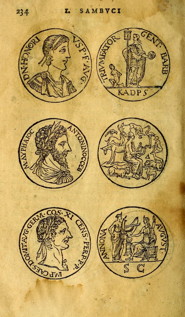 An illustration from Emblemata : cum aliquot nummis antiqui operis, 1564, leaf 238